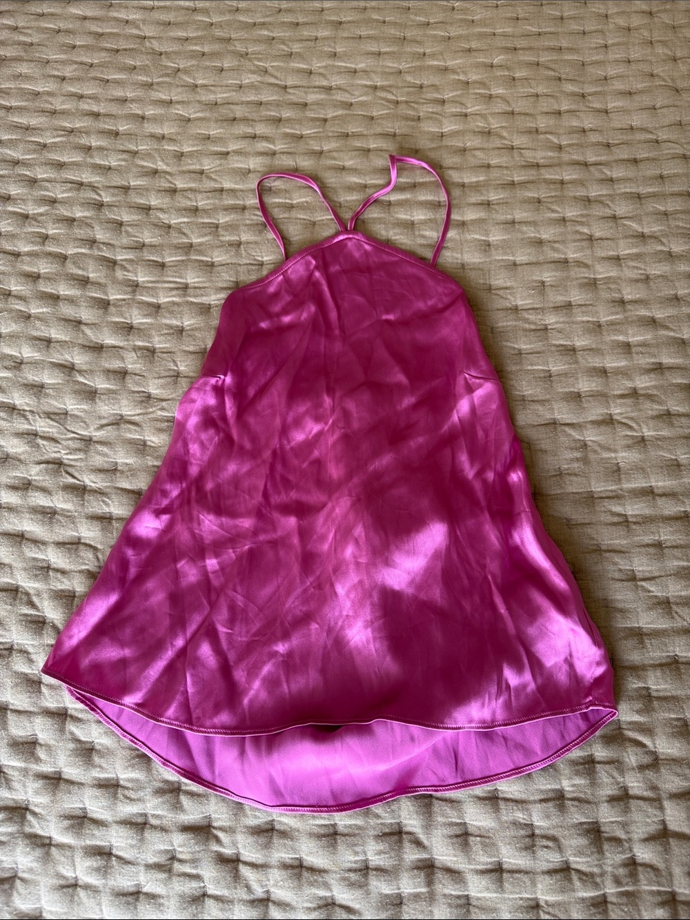 & Other Stories Pink Satin Slip Cami
